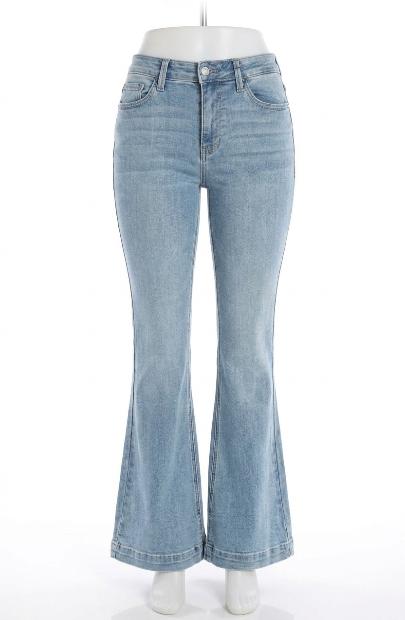 New Judy Blue Fun And Flirty Flare Jeans In Medium Blue